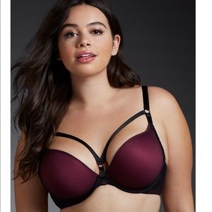Deep Maroon Push-up Bra